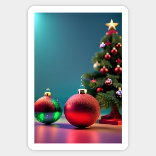 Christmas Baubles 4 Sticker